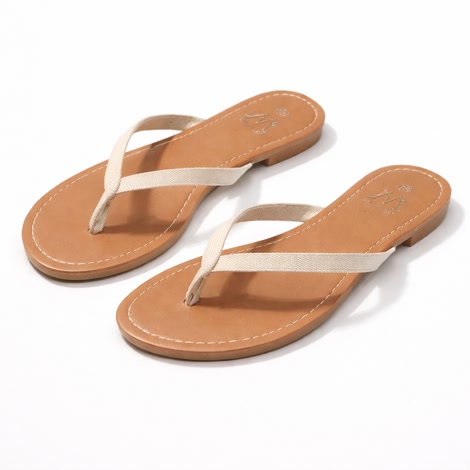 Produktbild 3 på Aten - Brun & Beige flip-flops i storlek 36