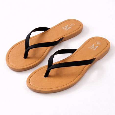 Produktbild 3 på Aten - Brun & Svart flip-flops i storlek 36