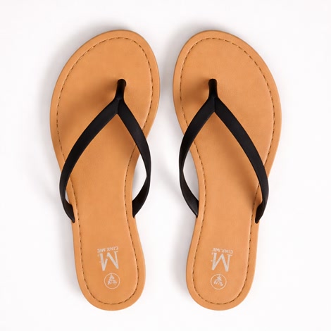 Produktbild 4 på Aten - Brun & Svart flip-flops i storlek 36