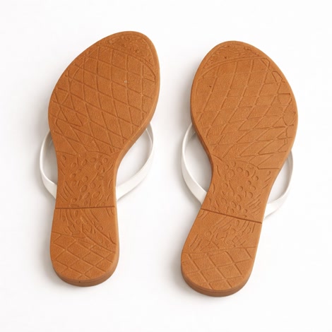 Produktbild 5 på Aten - Brun & Vit flip-flops i storlek 41