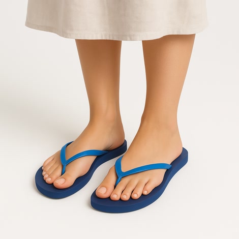 Produktbild 2 på Banjul - Blå flip-flops i storlek 39