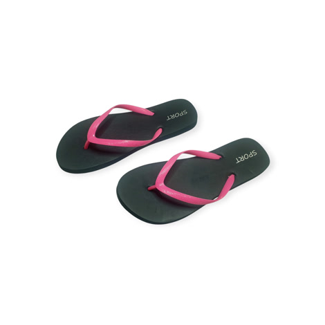 Produktbild 3 på Banjul - Svart & Rosa flip-flops i storlek 36