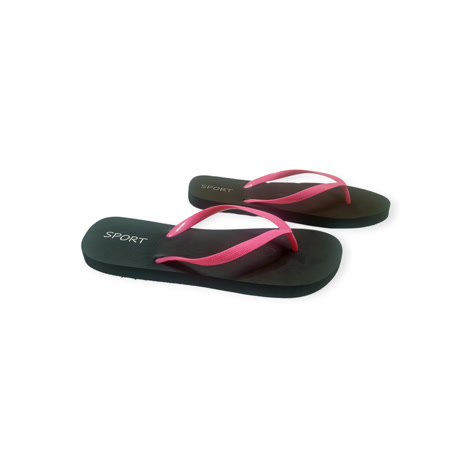Produktbild 4 på Banjul - Svart & Rosa flip-flops i storlek 36