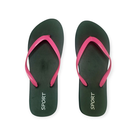 Produktbild 5 på Banjul - Svart & Rosa flip-flops i storlek 36