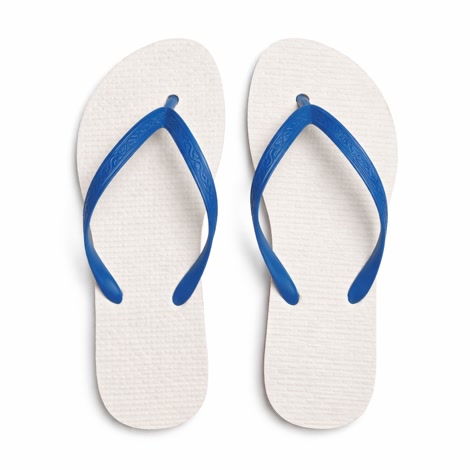 Produktbild 4 på Barcelona - Vit & Blå flip-flops i storlek 37/38