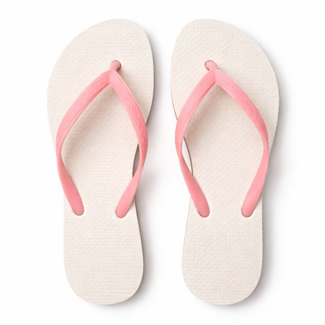 Produktbild 4 på Barcelona - Vit & Rosa flip-flops i storlek 37/38