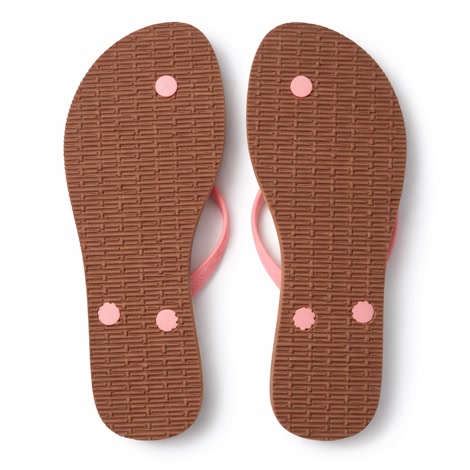Produktbild 5 på Barcelona - Vit & Rosa flip-flops i storlek 37/38