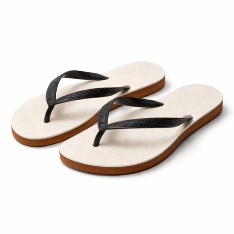 Produktbild 3 på Barcelona - Vit & Svart flip-flops i storlek 37/38