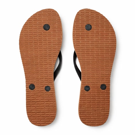 Produktbild 5 på Barcelona - Vit & Svart flip-flops i storlek 37/38