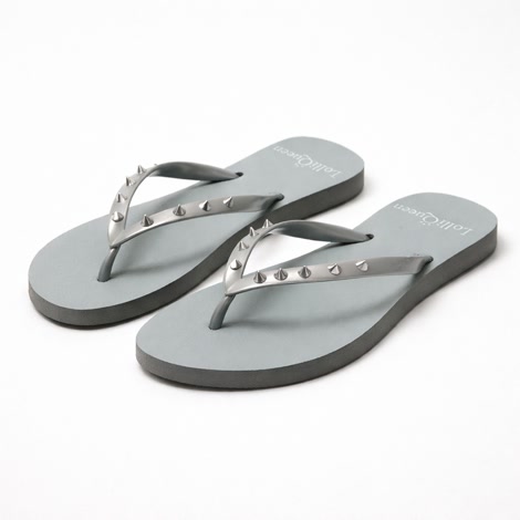 Produktbild 3 på Berlin - Grå & Silver flip-flops i storlek 37/38