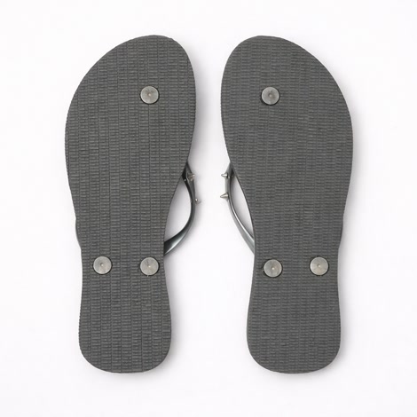 Produktbild 5 på Berlin - Grå & Silver flip-flops i storlek 37/38