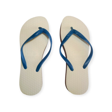 Produktbild 5 på Madrid - Vit & Blå flip-flops i storlek 39/40