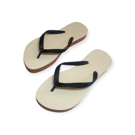 Produktbild 3 på Madrid - Vit & Svart flip-flops i storlek 37/38
