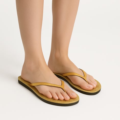 Produktbild 2 på Monaco - Guld flip-flops i storlek 38/39