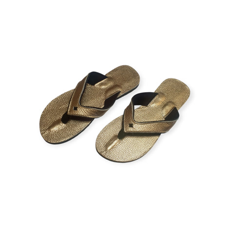 Produktbild 3 på Napoli - Guld flip-flops i storlek 38/39