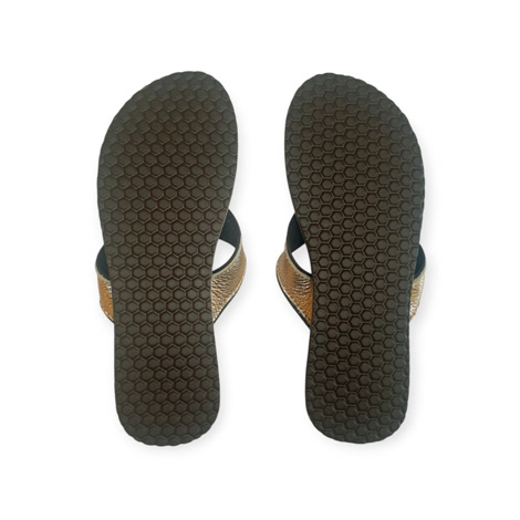 Produktbild 6 på Napoli - Guld flip-flops i storlek 38/39