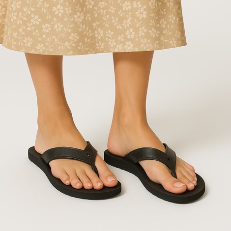Produktbild 2 på Napoli - Svart flip-flops i storlek 38/39