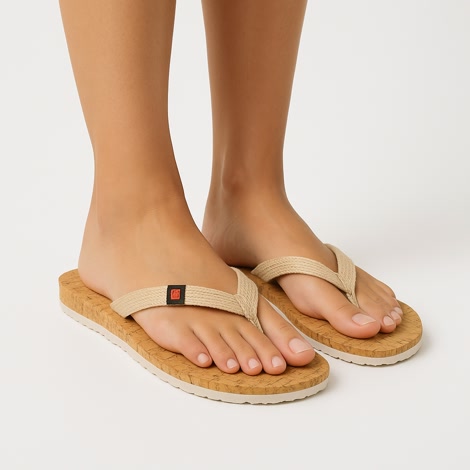 Produktbild 2 på Valencia - Beige flip-flops i storlek 38/39
