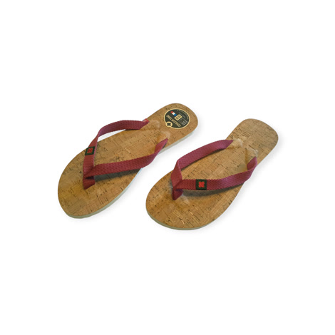 Produktbild 3 på Valencia - Beige & Röd flip-flops i storlek 38/39