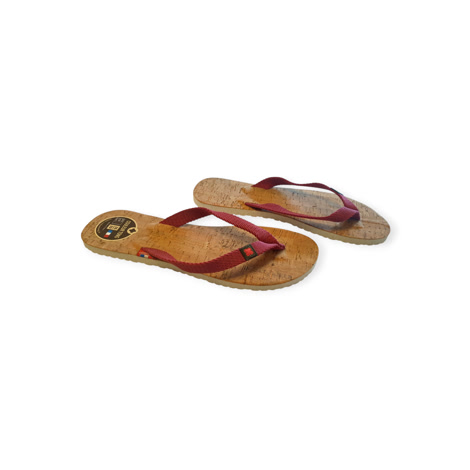 Produktbild 4 på Valencia - Beige & Röd flip-flops i storlek 38/39