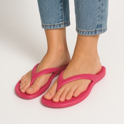 Produktbild 2 på Zanzibar - Fuchsia flip-flops i storlek 39
