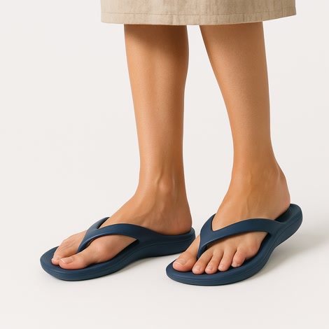 Produktbild 2 på Zanzibar - Mörkblå flip-flops i storlek 38