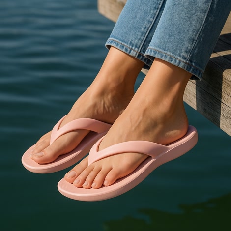 Produktbild 1 på Zanzibar - Rosa flip-flops i storlek 39